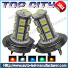 Topcity 18-SMD 5050 360-degree shine H7 Hyper Flux LED Bulbs For Fog Lights or Running Light Lamps - Fog Lights car led, Auto LED